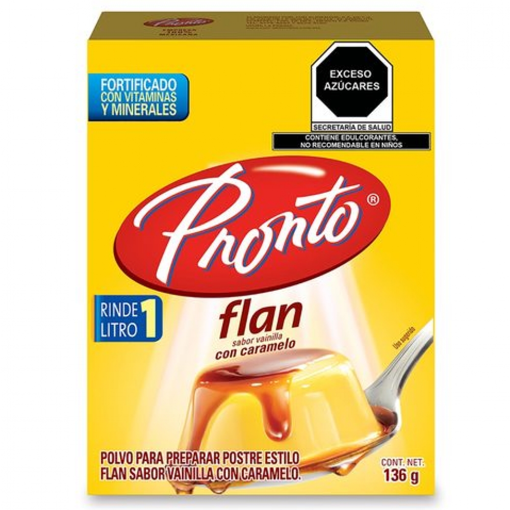 Gelatina en polvo sabor a piña Pronto (84 g / 2.96 oz)