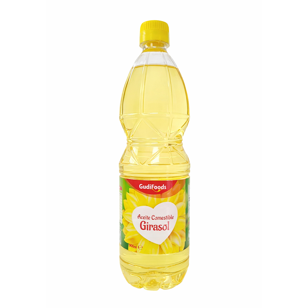 Aceite comestible de girasol GudiFoods (900 ml)