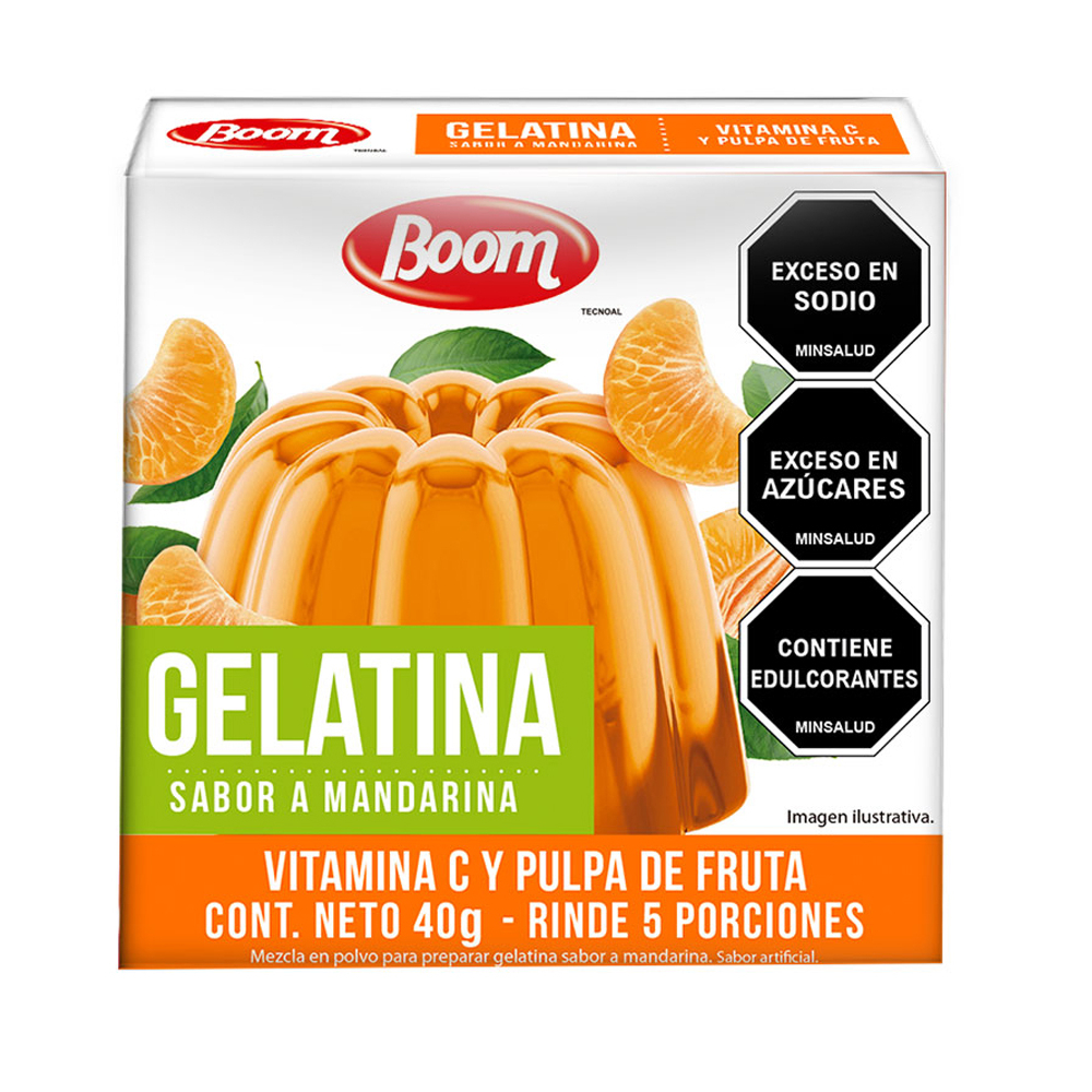 Gelatina sabor a mandarina (40 g / 1.4 oz)