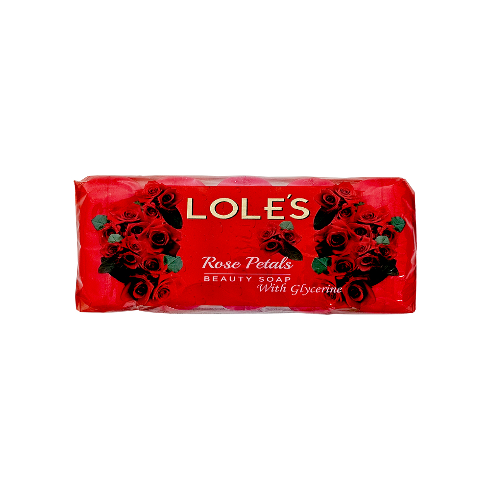 Jabón pétalos de rosa con glicerina Lole's (375 g / 13.2 oz)