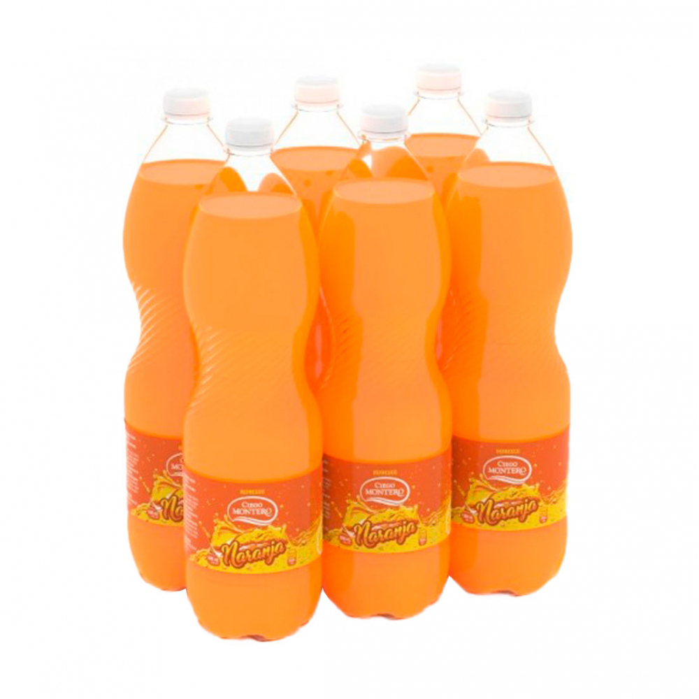 Refresco sabor naranja Ciego Montero (6 x 1500 ml)